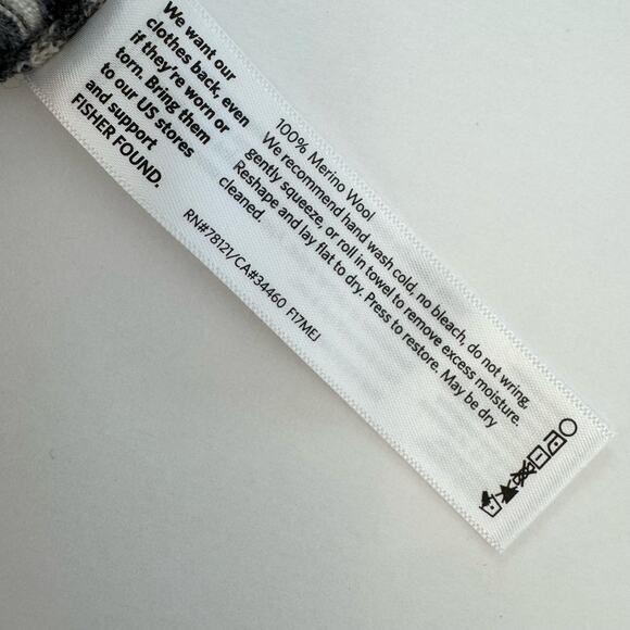 Eileen Fisher Merino Wool Sweater Dress Turtleneck Short Sleeve Striped M - Picture 10 of 10